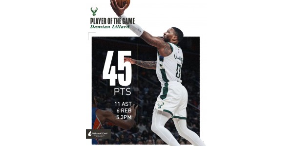 Lillard scorer 45 point, slår Pistons og tænder playoff-håb
